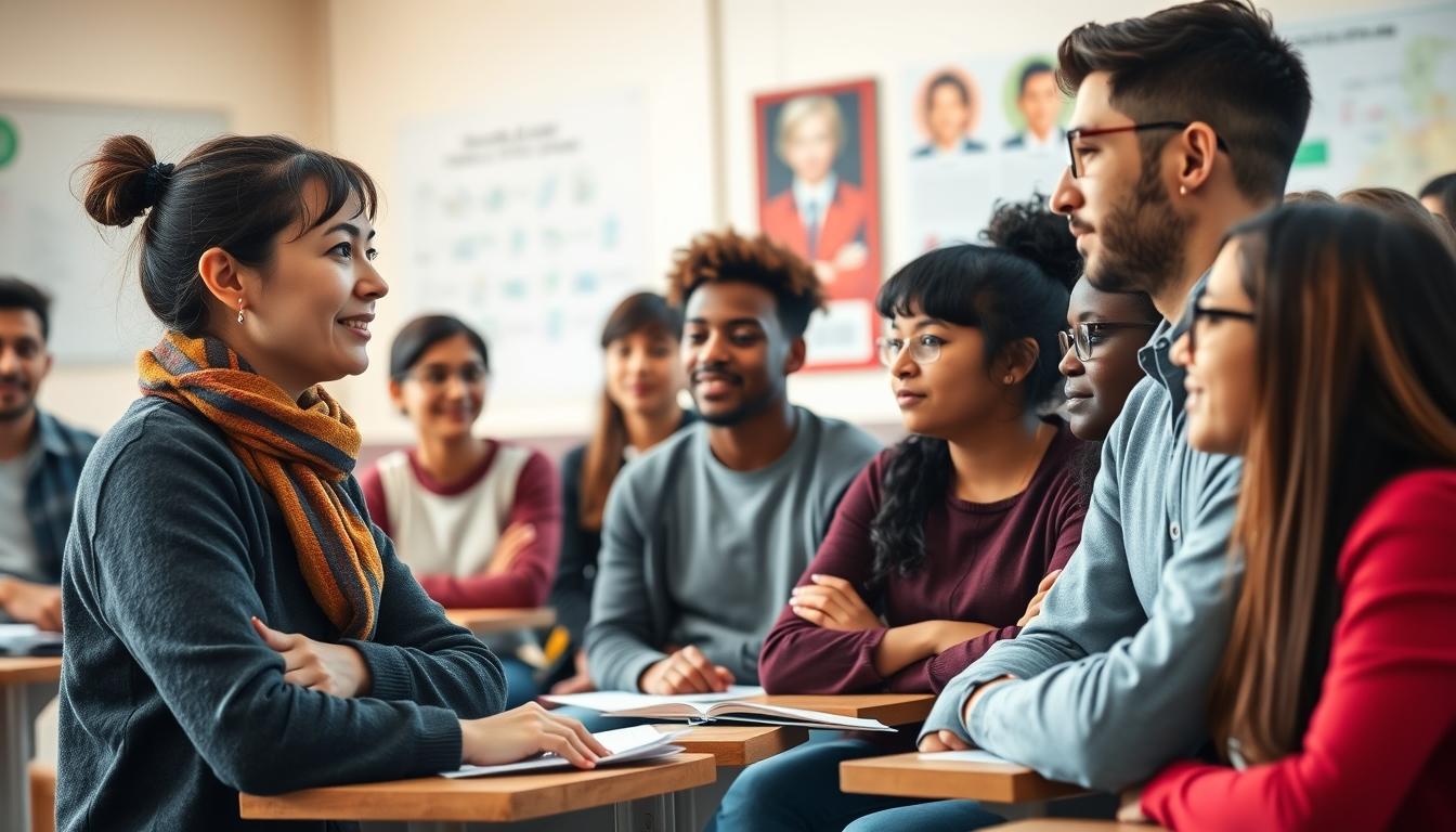 Students collaborating in study space